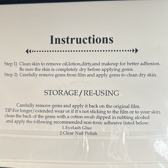 Green & Blue Iridescent Face Rhinestone Crystal Festival Face Stickers - Picture 5 of 6